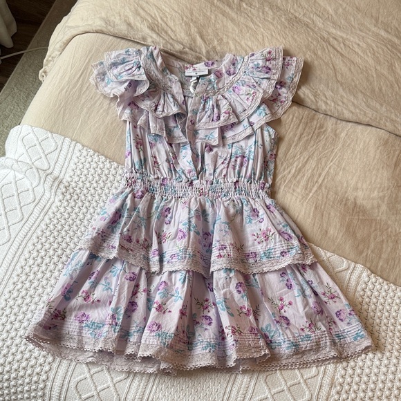 LoveShackFancy x Target Lavender Floral Mini Dress - Picture 5 of 7
